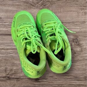 Puma MB 1 Basketball Low Junior Size 4 Lamelo Ball Gecko Green MELO